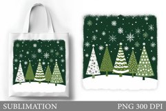 Christmas Tree Tote Bag. Christmas Tote Bag Design Product Image 1