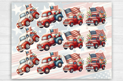 4-th of July. Print &amp; Cut Stickers PNG Product Image 2