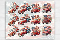 4-th of July. Print & Cut Stickers PNG Product Image 2