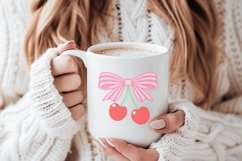 Coquette Pink Bows with Cherries SVG Bundle | Cut Files for Product Image 4