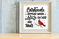 Cardinals appear when loved ones are near SVG Product Image 3