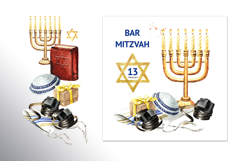 Bar Mitzvah. Watercolor collection Product Image 8