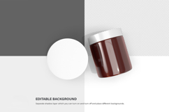 Amber Glass Jars - PSD Mockup Product Image 6