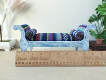 Miniature backless sofa digital file, 1:6 scale dollhouse Product Image 7