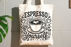 Espresso Yourself Svg, Coffee Lover Svg, Espresso Cup Svg. Product Image 8