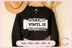 Crafter SVG - Cutting Vinyl Is My Cardio SVG Product Image 6