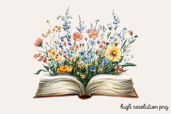 Watercolor Spring Garden Clipart PNG Product Image 1