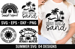 Summer SVG Design - Sun Salt Sand Product Image 1