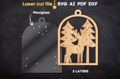 Christmas Ornaments Bundle SVG laser cut files for Glowforge Product Image 7
