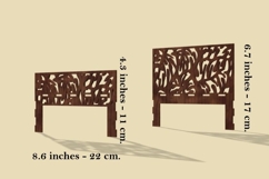 Upgrade set: monstera headboard and footboard for bed digita Product Image 7
