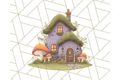 Whimsical Cottagecore Cottage PNG Clipart, Fairy House Png Product Image 3