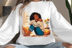 Autumn woman melanin png design for T-shirts Product Image 5