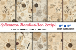 Ephemera Handwritten Script Wallpaper JPG Product Image 1