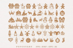 Christmas Ornament SVG Bundle, Christmas Decorations, Laser Product Image 7