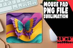 Butterfly Bliss 3D Mouse Pad - Colorful Spring Product Image 1