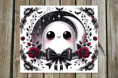 Funny ghost | Cute Halloween Skinny tumbler sublimation P2 Product Image 3