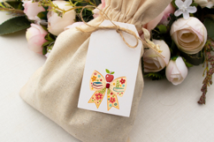 Teacher Flower Coquette Bow Clipart, teacher flower bow, PNG Product Image 6