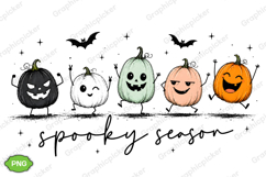 Trending Halloween PNG, Spooky Season PNG, Cute Pumpkin PNG Product Image 4