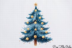 Winter Christmas Tree Sublimation PNG Product Image 1