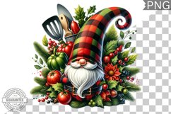 Christmas kitchen Gnome Sublimation - Clipart PNG Design Product Image 1