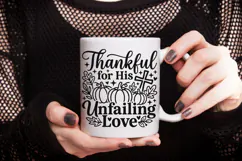 Thankful For His Unfailing Love Svg, Thanksgiving Svg. Product Image 8