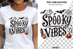 Spooky Vibes Png for Tshirt Design, Sublimation Product Image 1