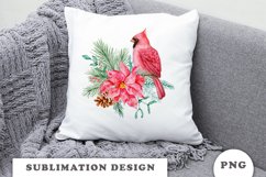 Watercolor Christmas Bouquet clipart PNG Product Image 7