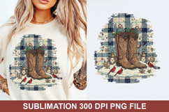 Christmas Boots Sublimation - Christmas PNG Design Product Image 1