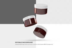 Amber Glass Jars - PSD Mockup Product Image 6