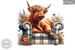 Retro Highland Cow Sublimation Bundle | Vintage Cow Design Product Image 5