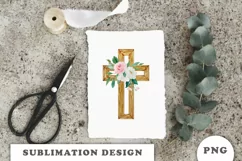Floral cross Png clipart Product Image 7