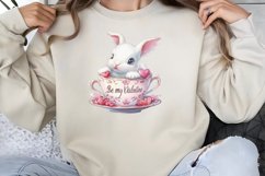 Valentines Day Bunny Cups Clipart PNG Product Image 1