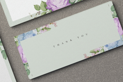 beautiful wedding card invitation set with roses flower Product Image 7