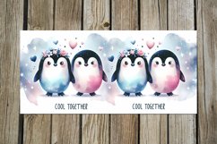 Valentine animals | cute penguin mug sublimation design PL Product Image 3