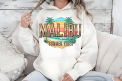 Malibu California PNG, Vintage Surf Summer Vibes Sublimation Product Image 7