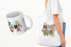 Mother's Day Mama Collage PNG Sublimation Product Image 3