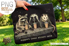 Support Local Street Cats PNG DTF Product Image 1