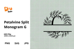 Petalvine Split Monogram Product Image 1