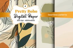 Boho digital paper Seamless backgrounds Product Image 1