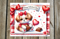 Valentine puppy | 4 love Skinny tumbler designs Product Image 3