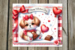 Valentine puppy | 4 love Skinny tumbler designs Product Image 3