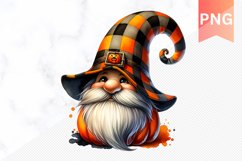 Halloween Gnome Sublimation - Clipart PNG Design Product Image 1