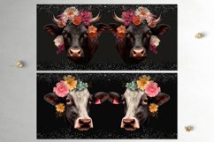 Cow &amp; flowers | Mug western sublimation design bundle, JPG Product Image 7