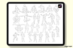 Male Pose Procreate Brushes | Figure | Stamps Product Image 3