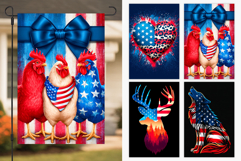 Patriotic Garden Flag Bundle. Patriotic Day Sublimation Product Image 7