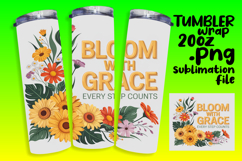 Springtime Splendor: Floral Tumbler Design Product Image 1
