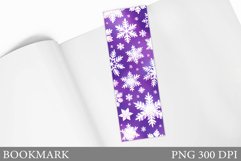 Snowflakes Bookmark. Snowflakes Bookmark Sublimation Product Image 1