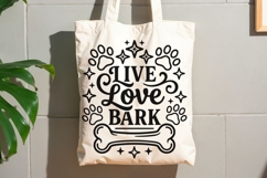 Live Love Bark Svg, Dog Mom Svg, Dog Lover Svg, Fur Mama Svg Product Image 8
