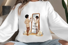Christmas motivational women png design for T-shirts Product Image 4