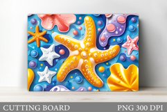3D Sea Cutting Board. 3D Starfish Kitchen Cutting Board Product Image 1